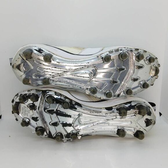 Nike Zoom Huarache Men\'s Pre-owned White/Black/Cream Football Cleats - sz. 9 1/2 main image 4